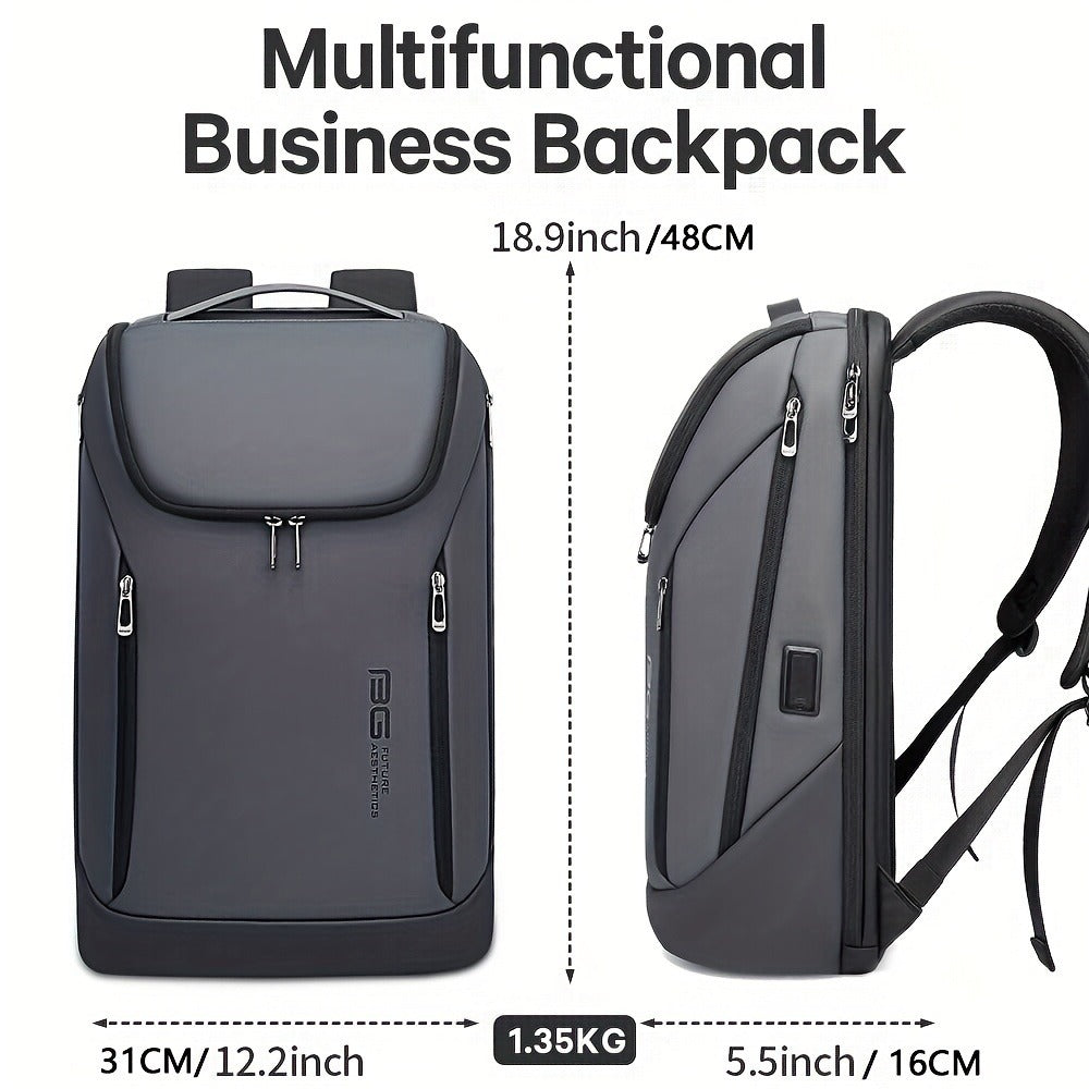 Laptop Backpack – USB Charging, Large Capacity, Trolley Sleeve, for Travel & Work – detail view 14