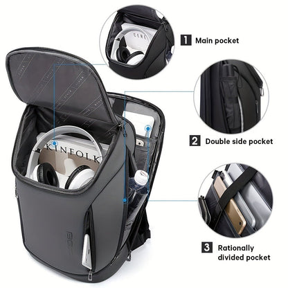 Laptop Backpack – USB Charging, Large Capacity, Trolley Sleeve, for Travel & Work – detail view 15