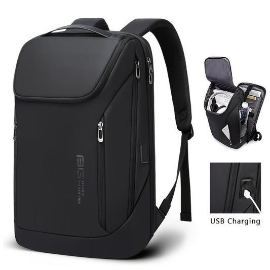 Laptop Backpack – USB Charging, Large Capacity, Trolley Sleeve, for Travel & Work – front view
