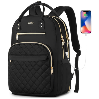 Laptop Backpack – USB Charging, for Work & School – front view - product view 8