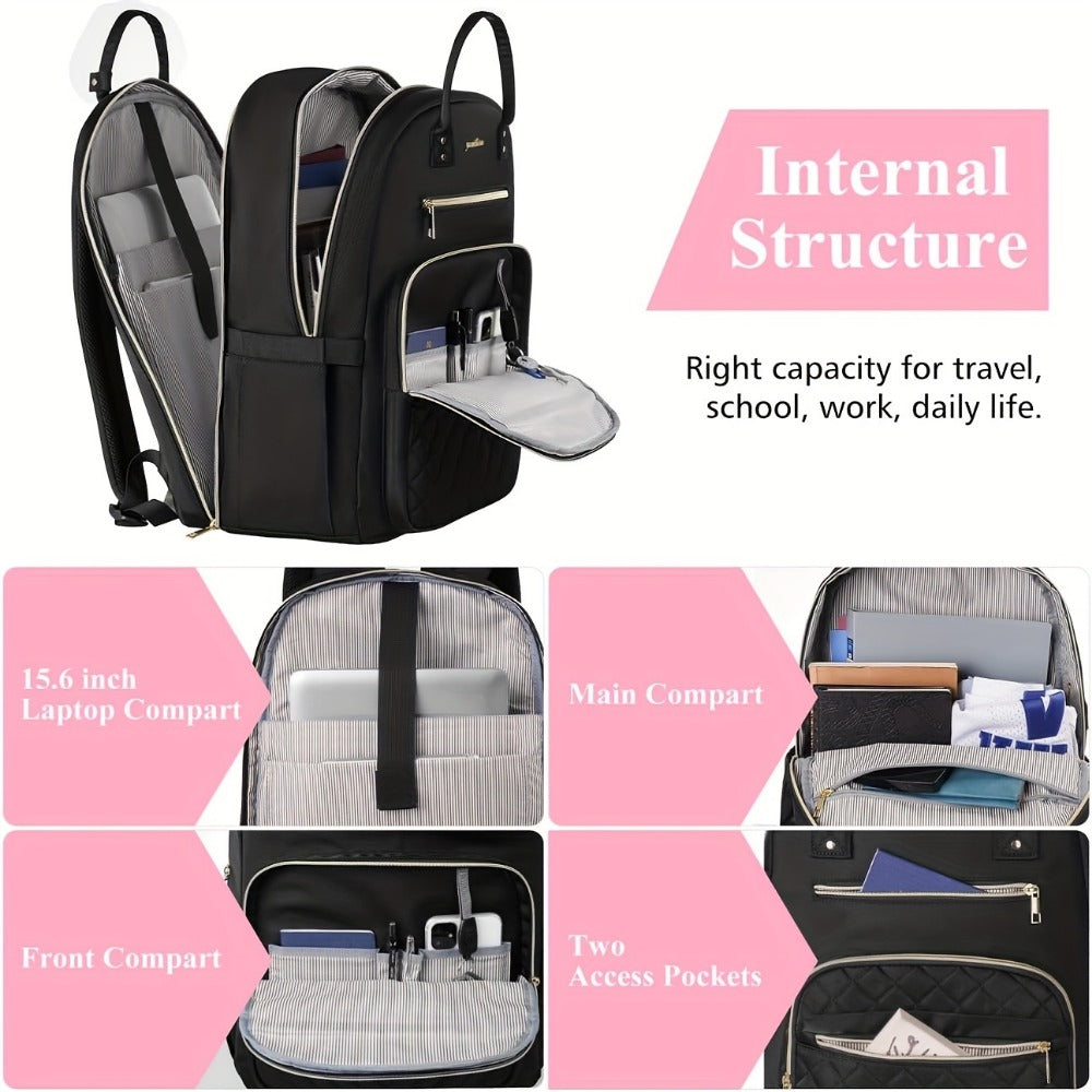 Laptop Backpack – USB Charging, for Work & School – detail view 2