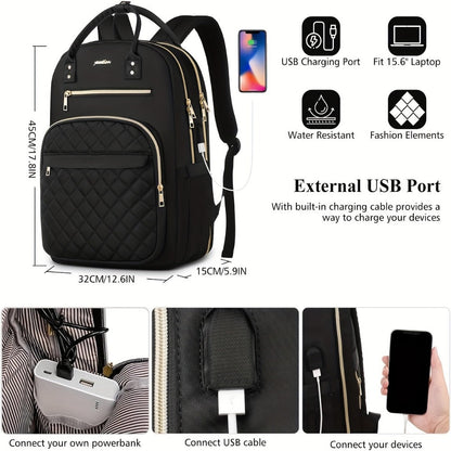 Laptop Backpack – USB Charging, for Work & School – detail view 5