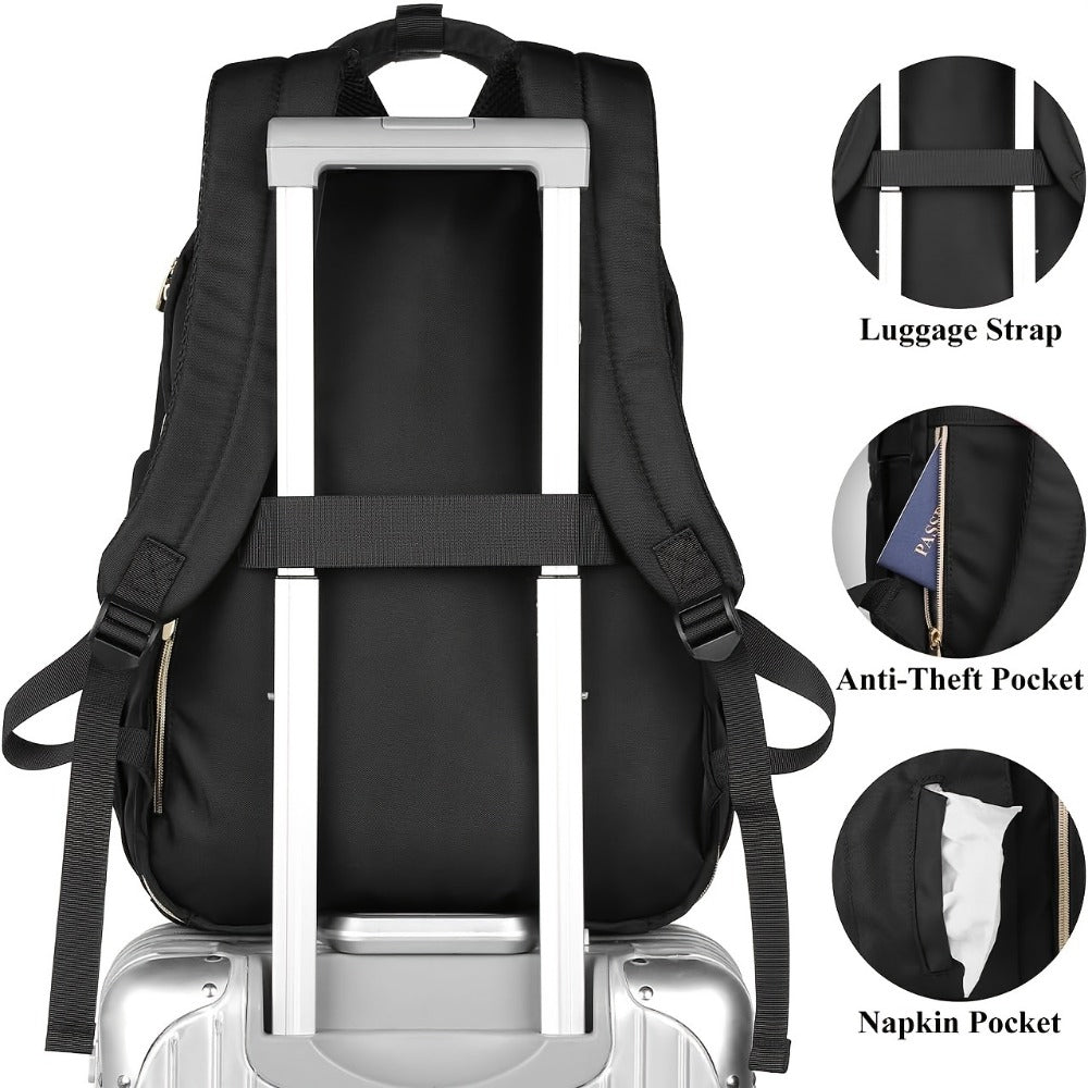 Laptop Backpack – USB Charging, for Work & School – detail view 6