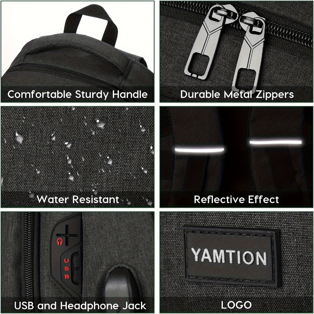 Laptop Backpack – USB Charging, for Travel & Work – detail view 3