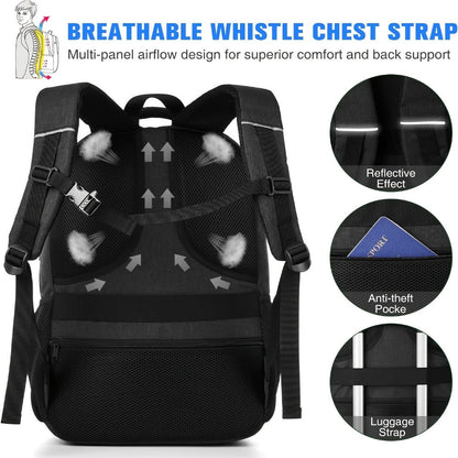 Laptop Backpack – USB Charging, for Travel & Work – detail view 6