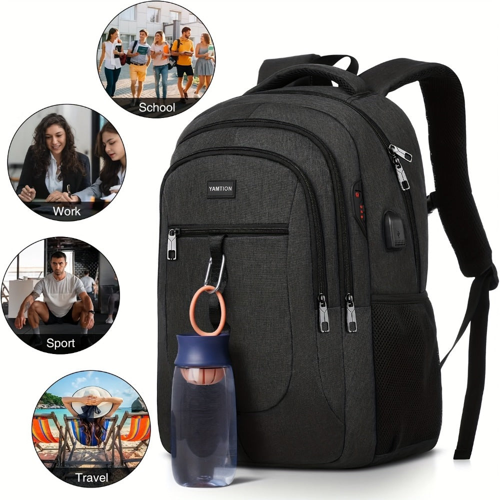 Laptop Backpack – USB Charging, for Travel & Work – detail view 7