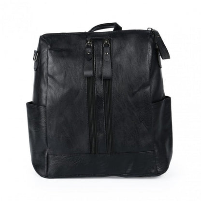 Laptop Backpack – Vegan Leather, Multi-Pocket, Large Capacity, for Travel & Work – detail view 3