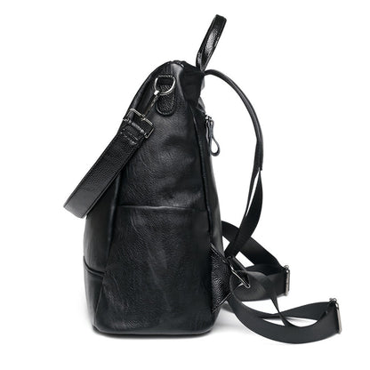 Laptop Backpack – Vegan Leather, Multi-Pocket, Large Capacity, for Travel & Work – detail view 6