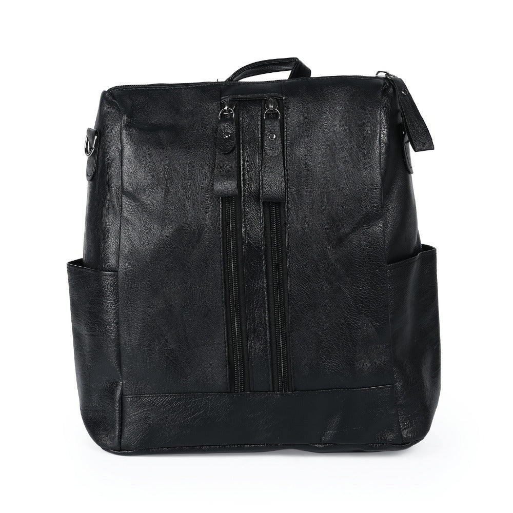 Laptop Backpack – Vegan Leather, Multi-Pocket, Large Capacity, for Travel & Work – detail view 7