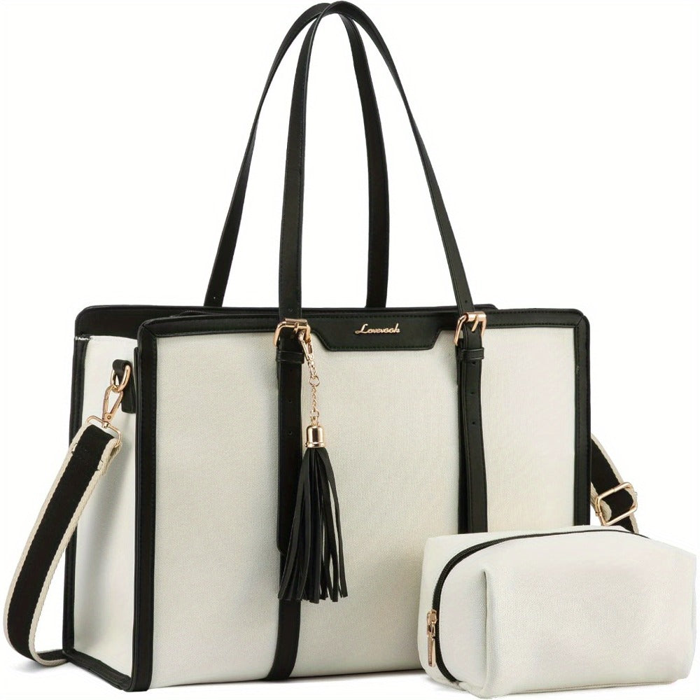 Laptop Bag – 6 Colors, 15.6 Inch, Canvas, Adjustable Strap – detail view 2