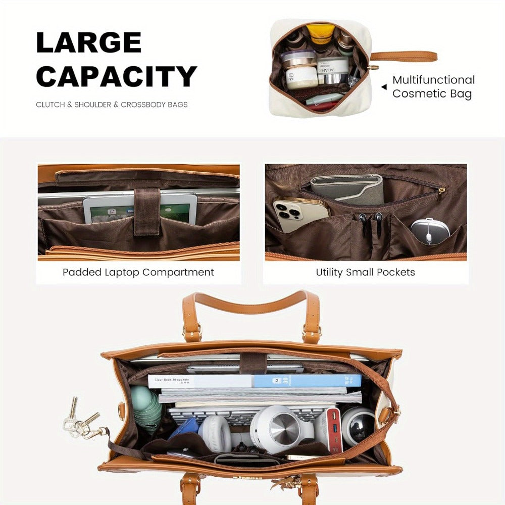 Laptop Bag – 6 Colors, 15.6 Inch, Canvas, Adjustable Strap – detail view 3