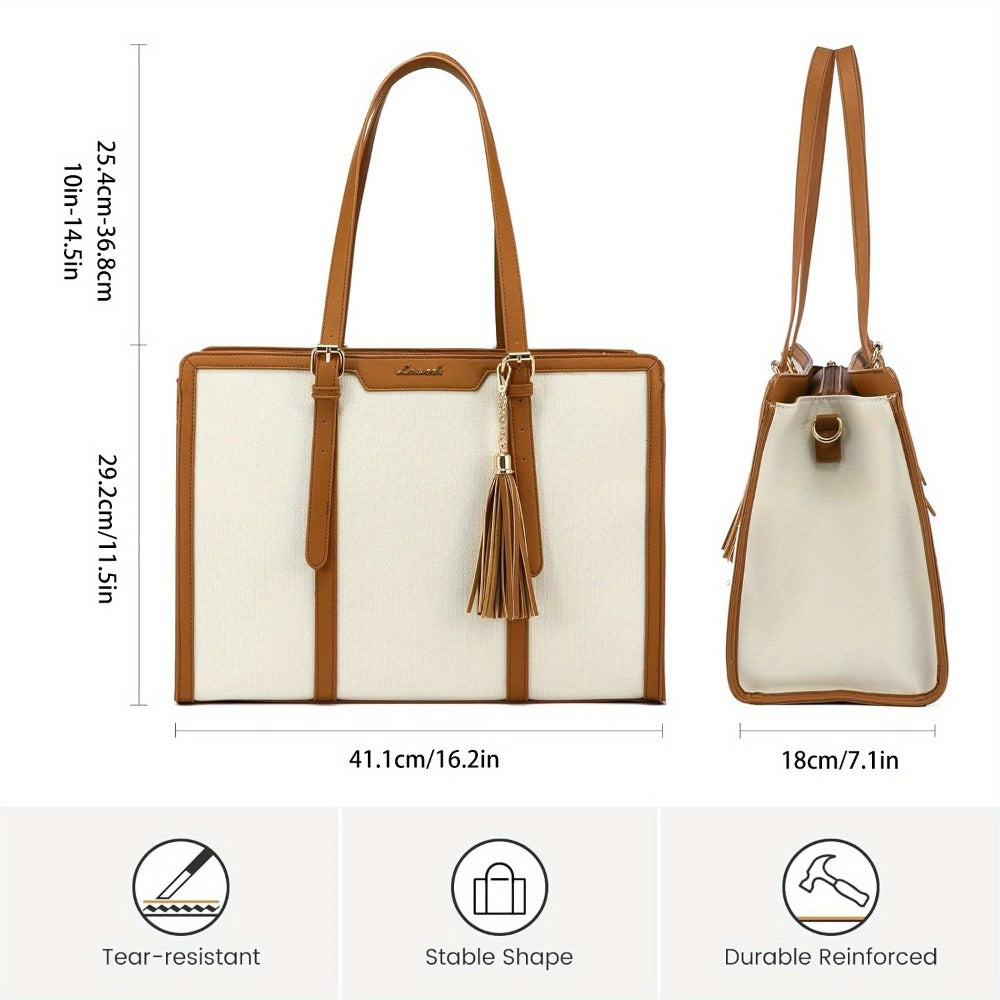 Laptop Bag – 6 Colors, 15.6 Inch, Canvas, Adjustable Strap – detail view 5