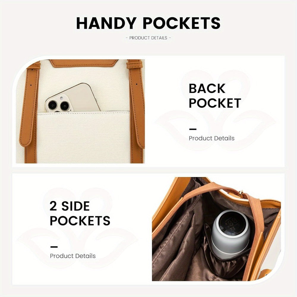Laptop Bag – 6 Colors, 15.6 Inch, Canvas, Adjustable Strap – detail view 7