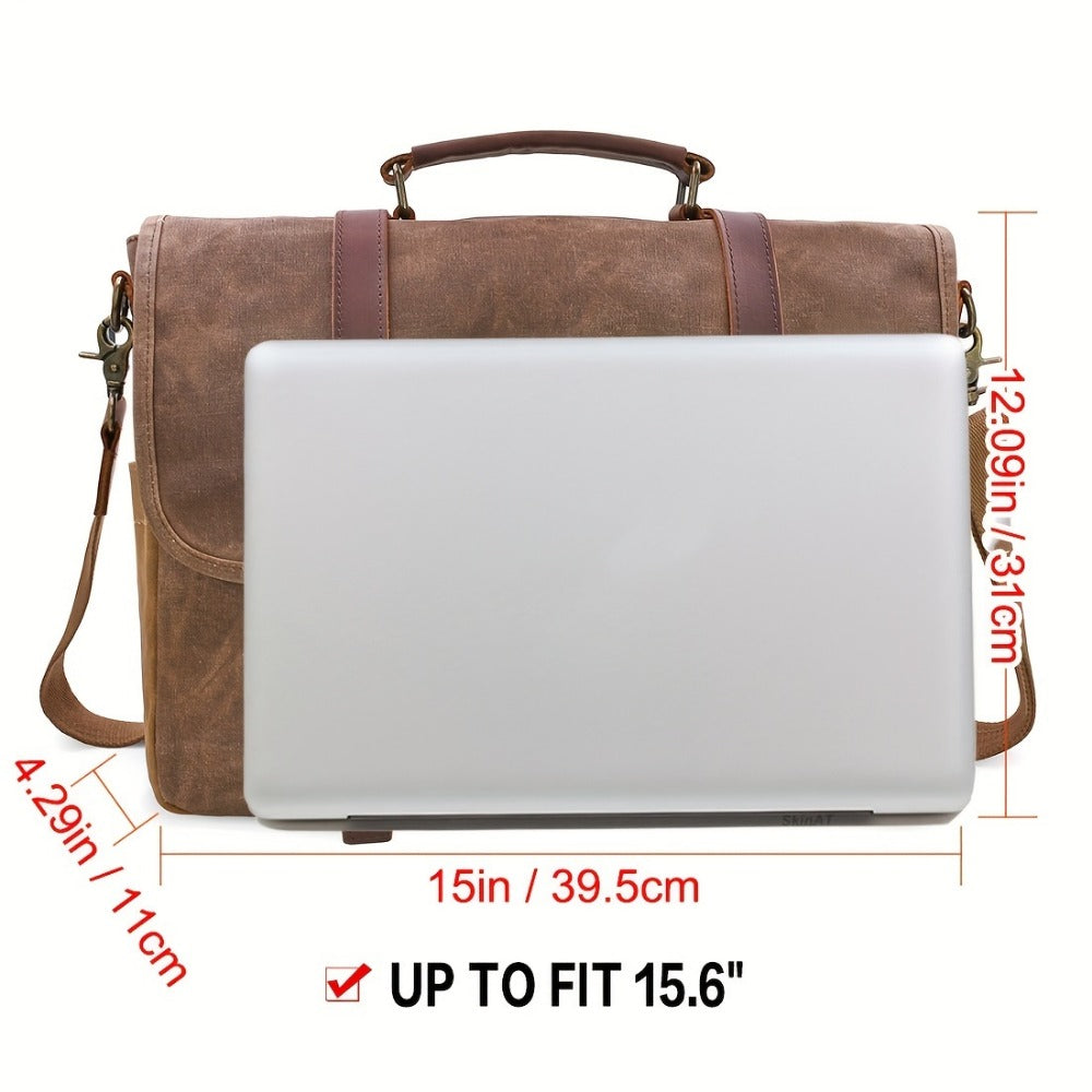 Laptop Bag – 15.6 Inch, Canvas, for Travel & Work – detail view 2