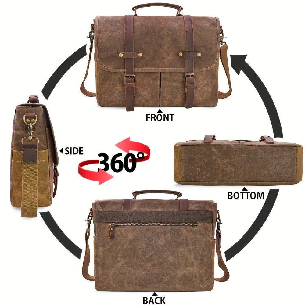 Laptop Bag – 15.6 Inch, Canvas, for Travel & Work – detail view 12