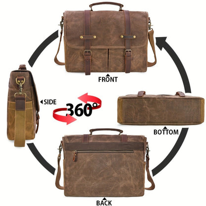 Laptop Bag – 15.6 Inch, Canvas, for Travel & Work – detail view 12