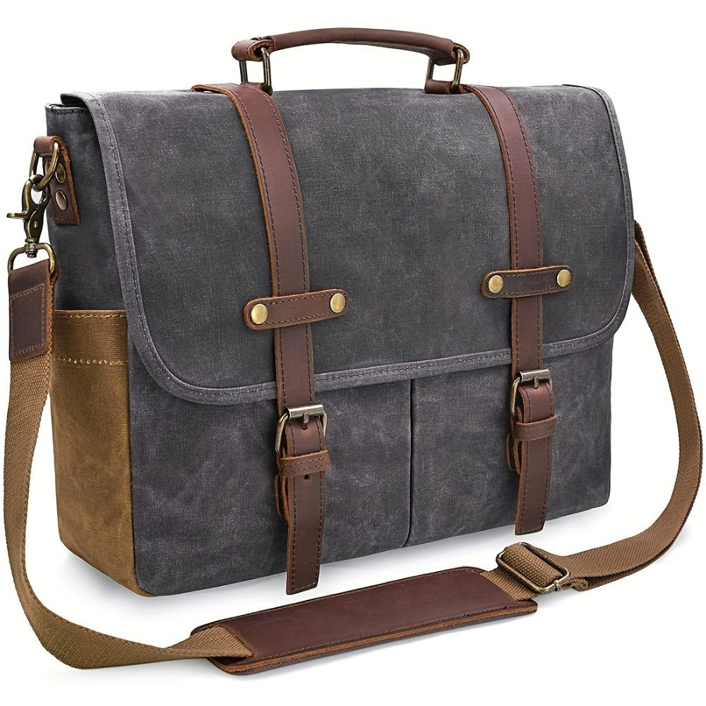 Laptop Bag – 15.6 Inch, Canvas, for Travel & Work – detail view 4