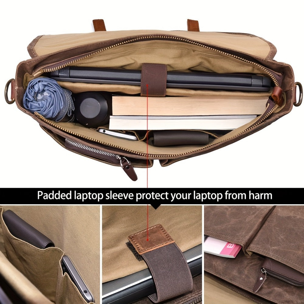 Laptop Bag – 15.6 Inch, Canvas, for Travel & Work – detail view 5