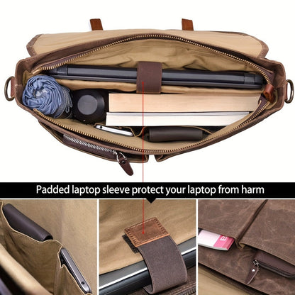 Laptop Bag – 15.6 Inch, Canvas, for Travel & Work – detail view 5