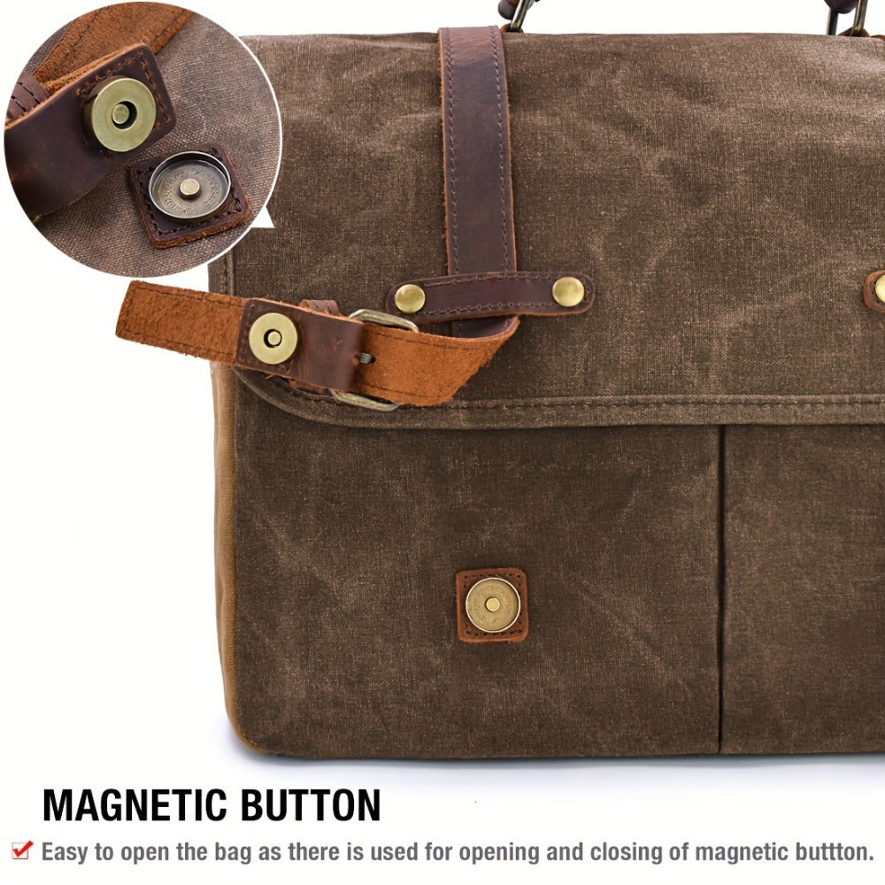 Laptop Bag – 15.6 Inch, Canvas, for Travel & Work – detail view 10