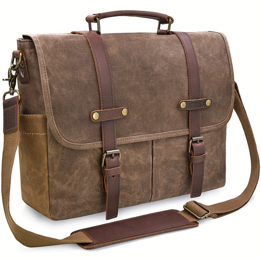Laptop Bag – 15.6 Inch, Canvas, for Travel & Work – front view