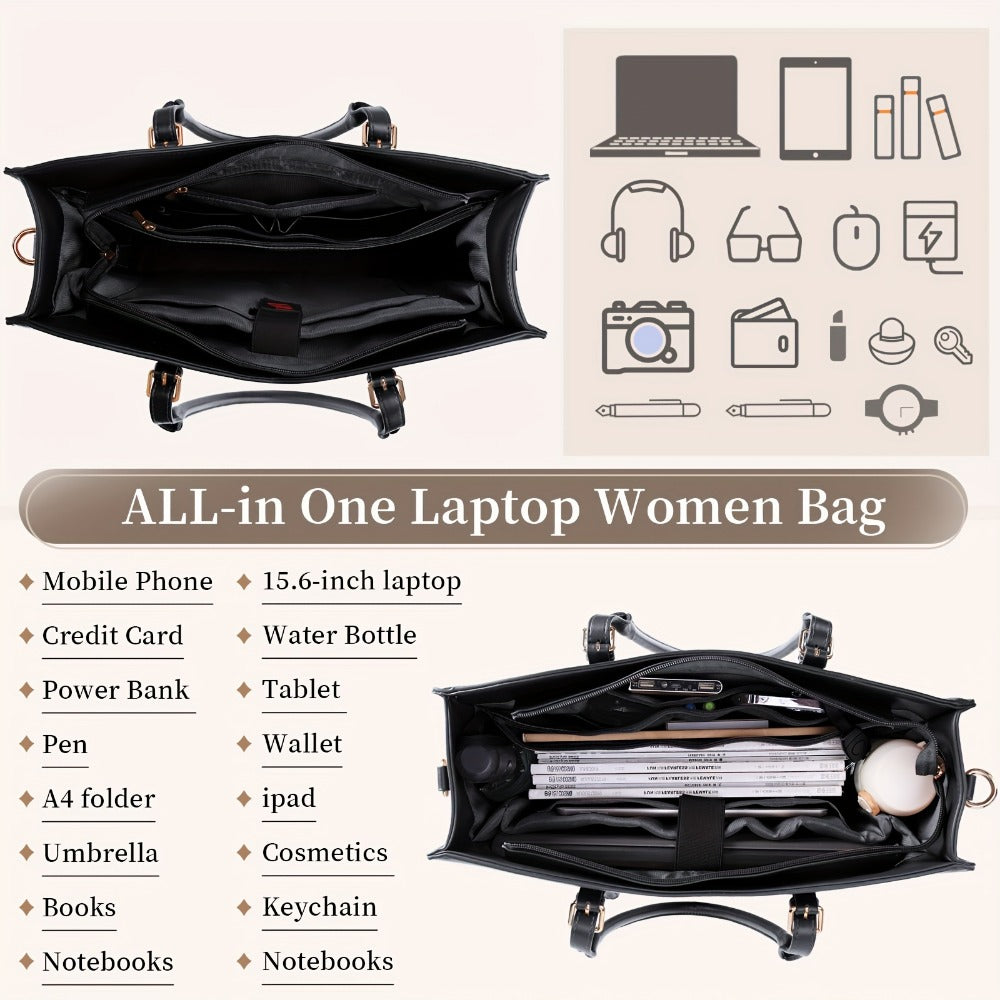 Laptop Bag – 15.6 Inch, Waterproof, Large Capacity, for Work & School – detail view 3