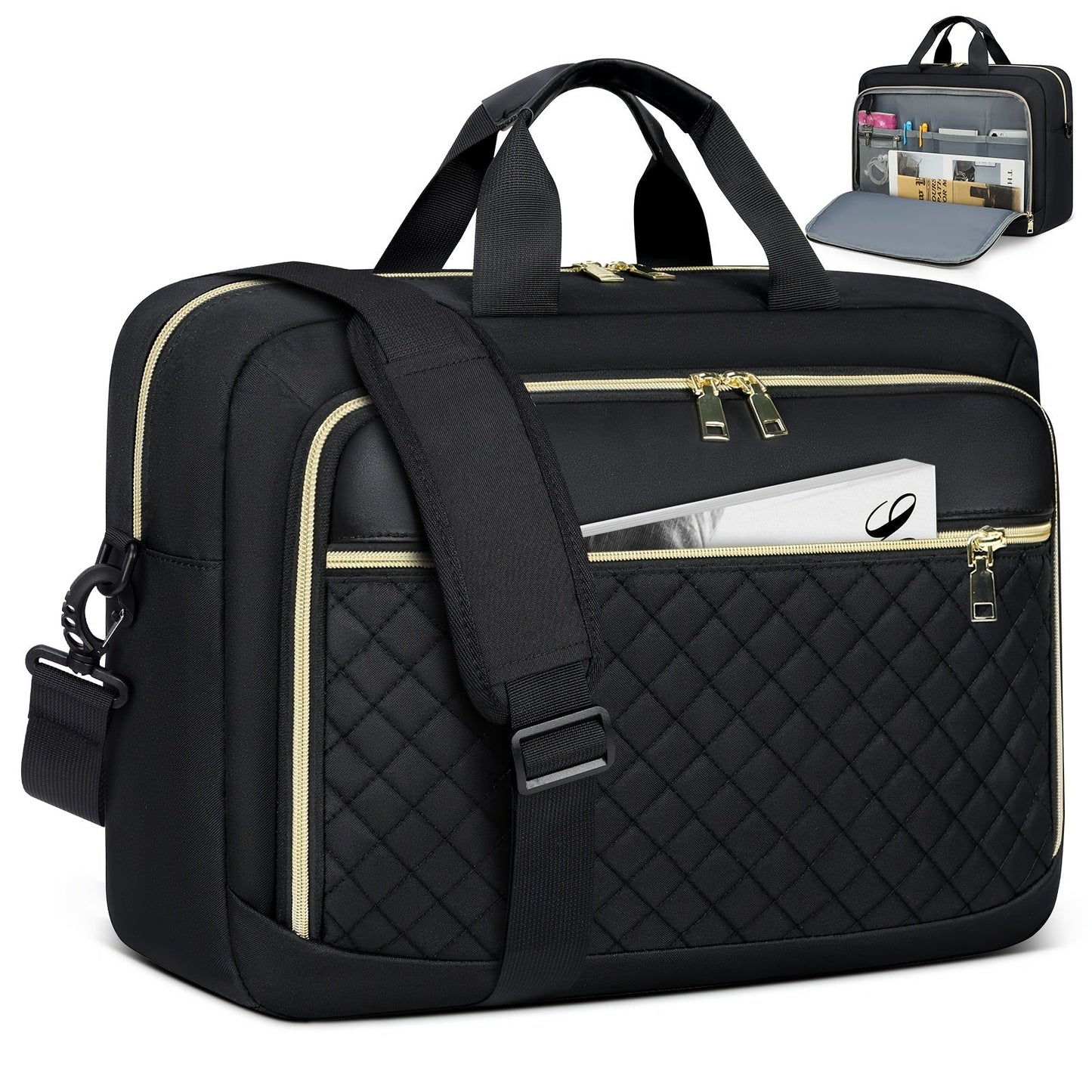 Laptop Bag – 17.3 Inch, for Travel & Work – front view - product view 14