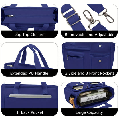 Laptop Bag – 2 Piece, Canvas, Nylon, Adjustable Strap – detail view 27