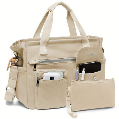 Laptop Bag – 2 Piece, Canvas, Nylon, Adjustable Strap – detail view 29
