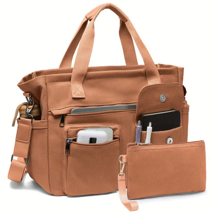 Laptop Bag – 2 Piece, Canvas, Nylon, Adjustable Strap – detail view 30