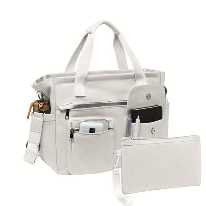 Laptop Bag – 2 Piece, Canvas, Nylon, Adjustable Strap – detail view 33