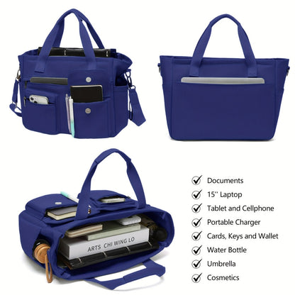 Laptop Bag – 2 Piece, Canvas, Nylon, Adjustable Strap – detail view 17