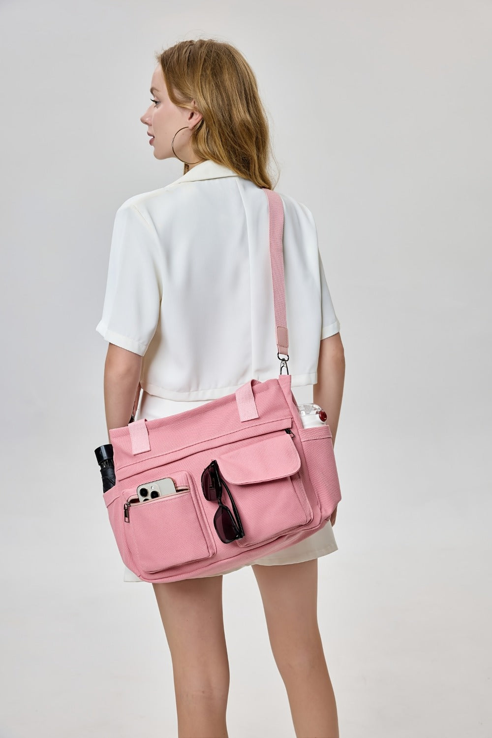 Laptop Bag – 2 Piece, Canvas, Nylon, Adjustable Strap – detail view 40