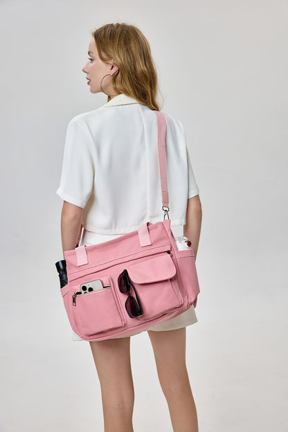 Laptop Bag – 2 Piece, Canvas, Nylon, Adjustable Strap – detail view 40