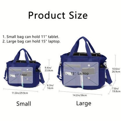 Laptop Bag – 2 Piece, Canvas, Nylon, Adjustable Strap – detail view 19