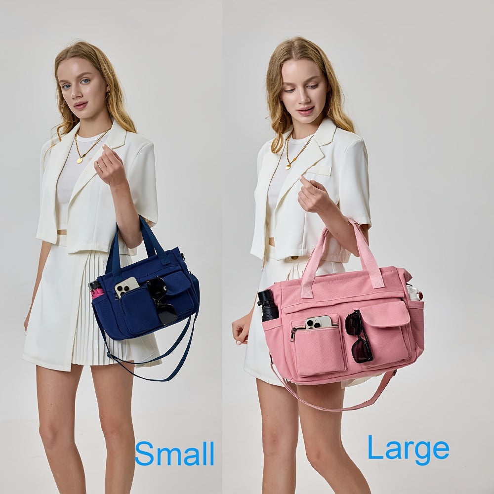 Laptop Bag – 2 Piece, Canvas, Nylon, Adjustable Strap – detail view 22