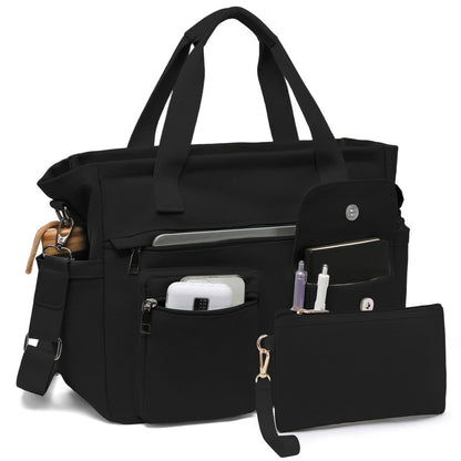 Laptop Bag – 2 Piece, Canvas, Nylon, Adjustable Strap – detail view 23