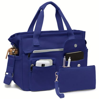Laptop Bag – 2 Piece, Canvas, Nylon, Adjustable Strap – detail view 8