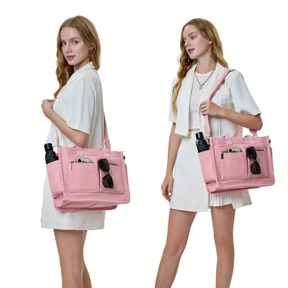 Laptop Bag – 2-Piece, Canvas, Multi-Pocket, for Travel & Work – detail view 8