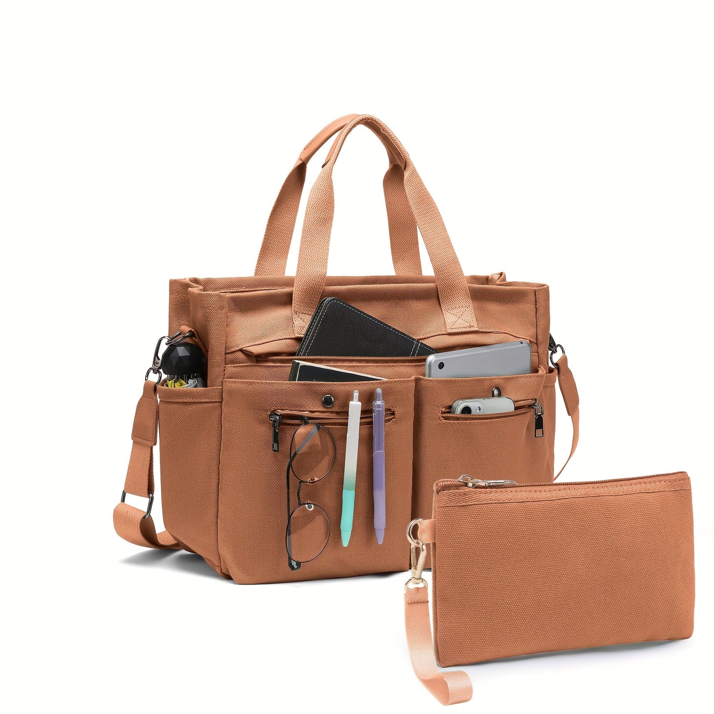 Laptop Bag – 2 Piece, Canvas, for Travel & Work – detail view 11