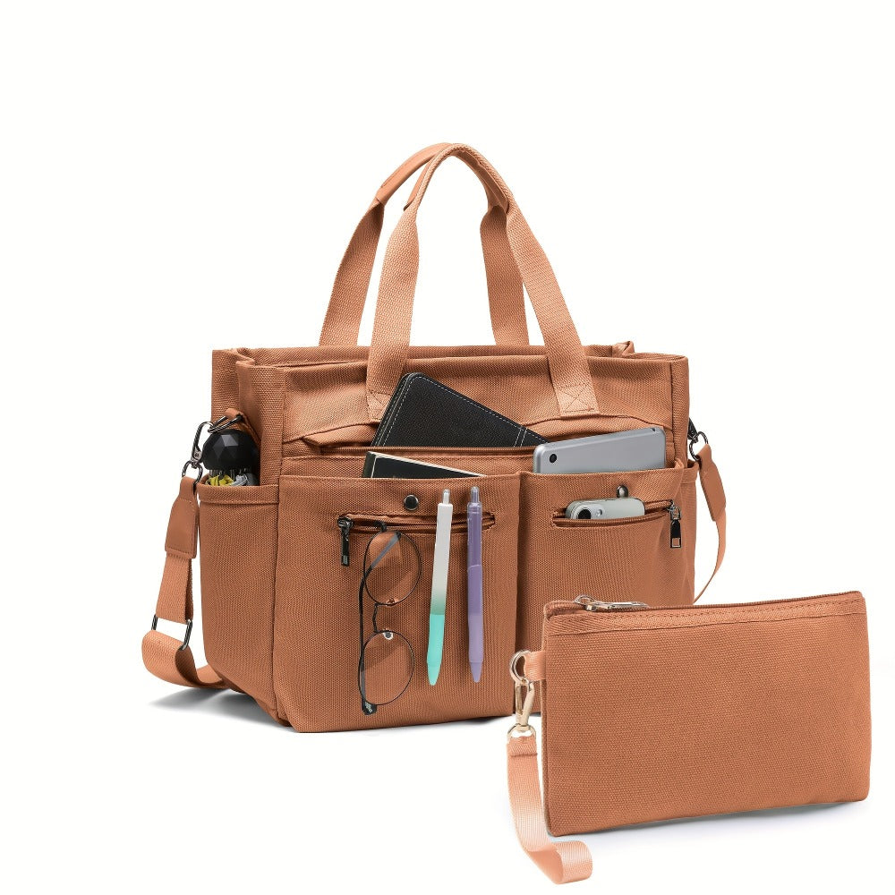 Laptop Bag – 2 Piece, Canvas, for Travel & Work – detail view 35