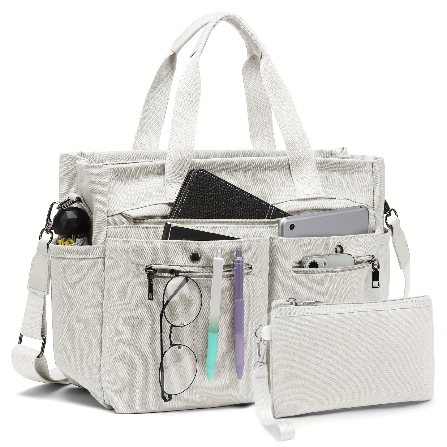 Laptop Bag – 2 Piece, Canvas, for Travel & Work – detail view 6
