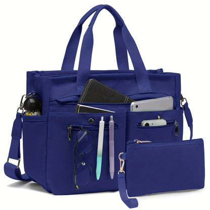 Laptop Bag – 2 Piece, Canvas, for Travel & Work – front view