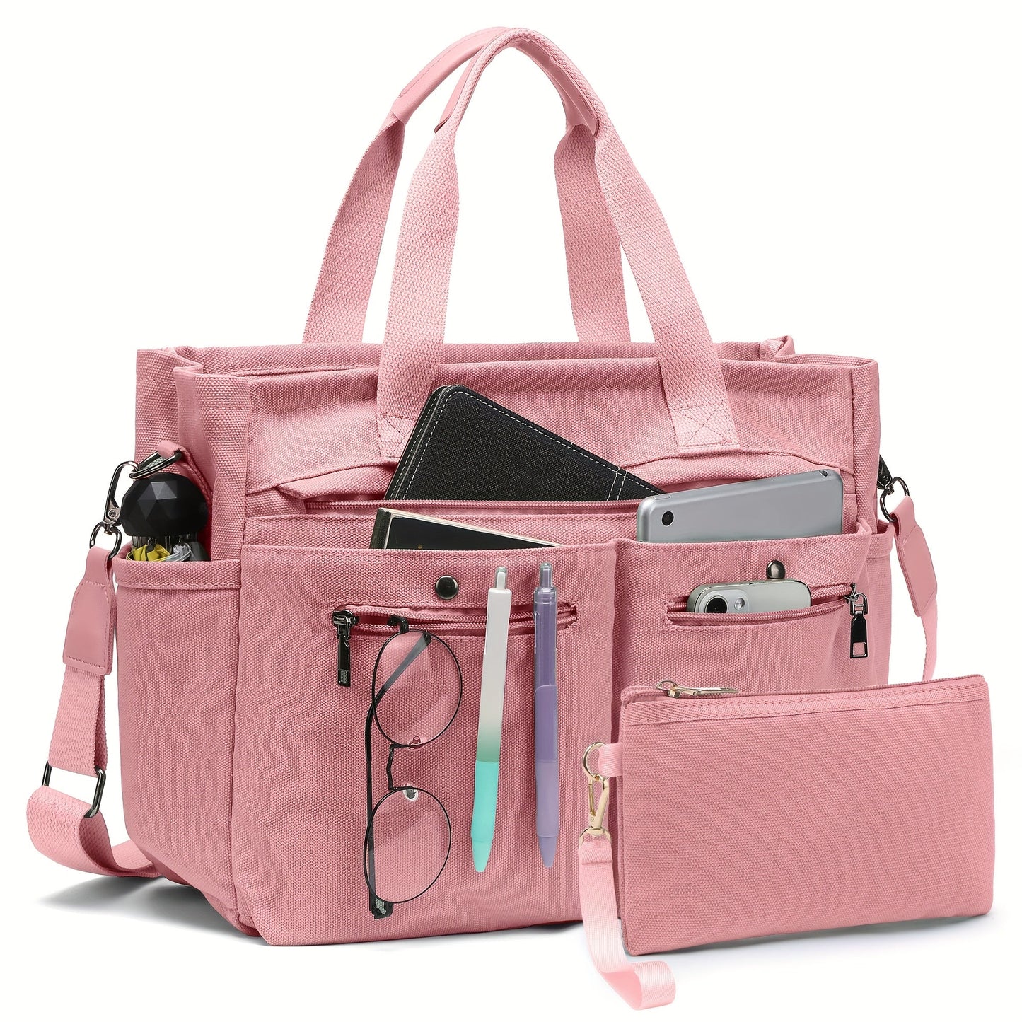 Laptop Bag – 2 Piece, Canvas, for Travel & Work – detail view 45