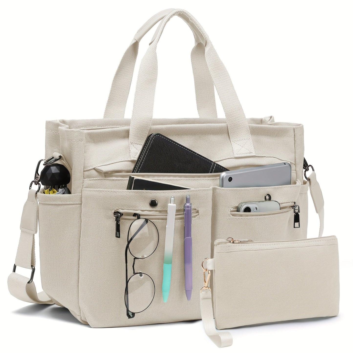 Laptop Bag – 2 Piece, Canvas, for Travel & Work – detail view 7