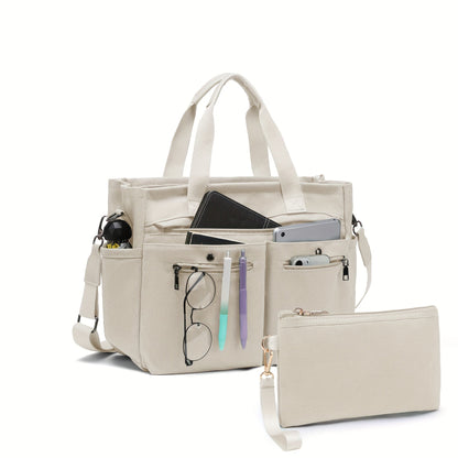 Laptop Bag – 2 Piece, Canvas, for Travel & Work – detail view 46