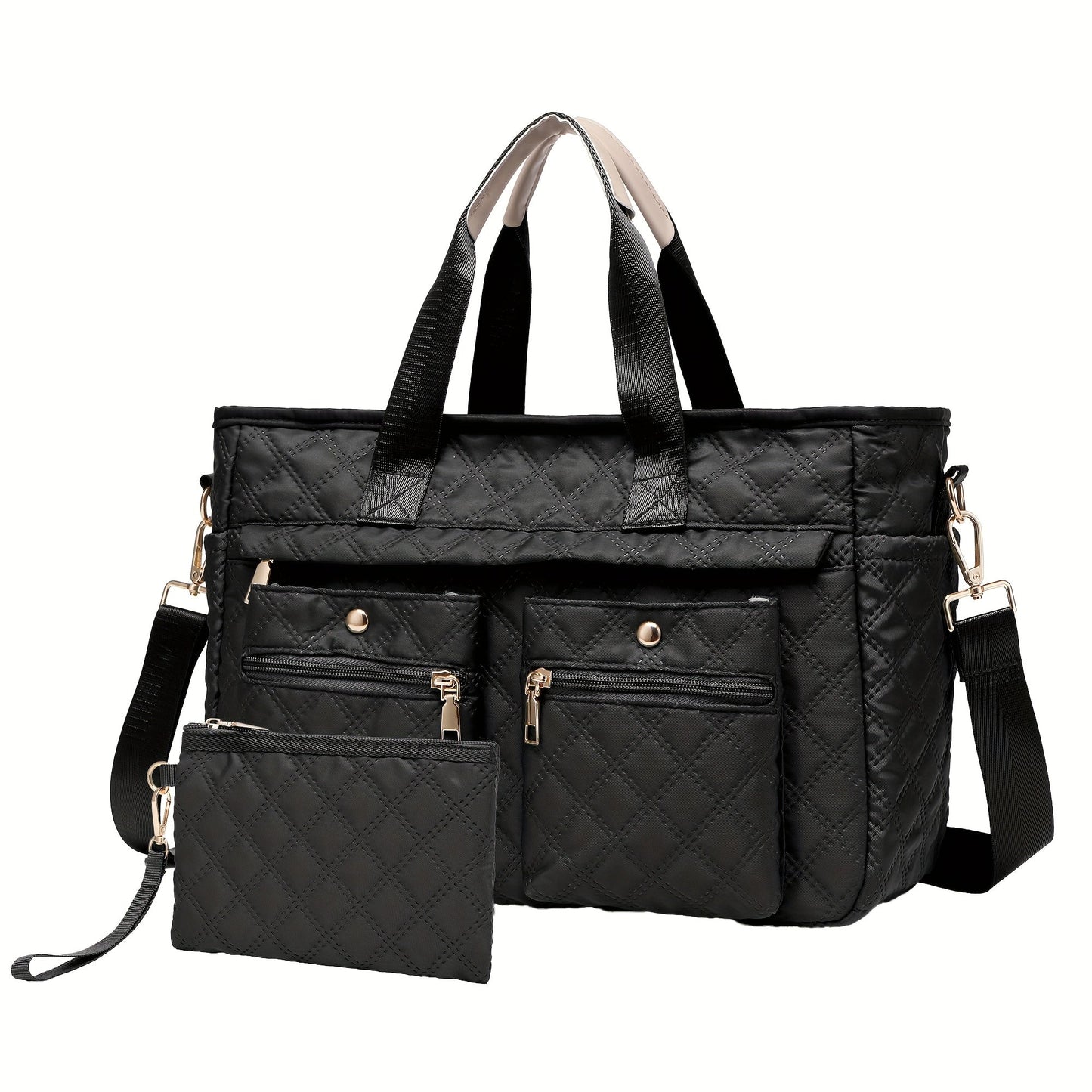 Laptop Bag – 2-Piece, Nylon, Quilted, for Travel & Work – detail view 20