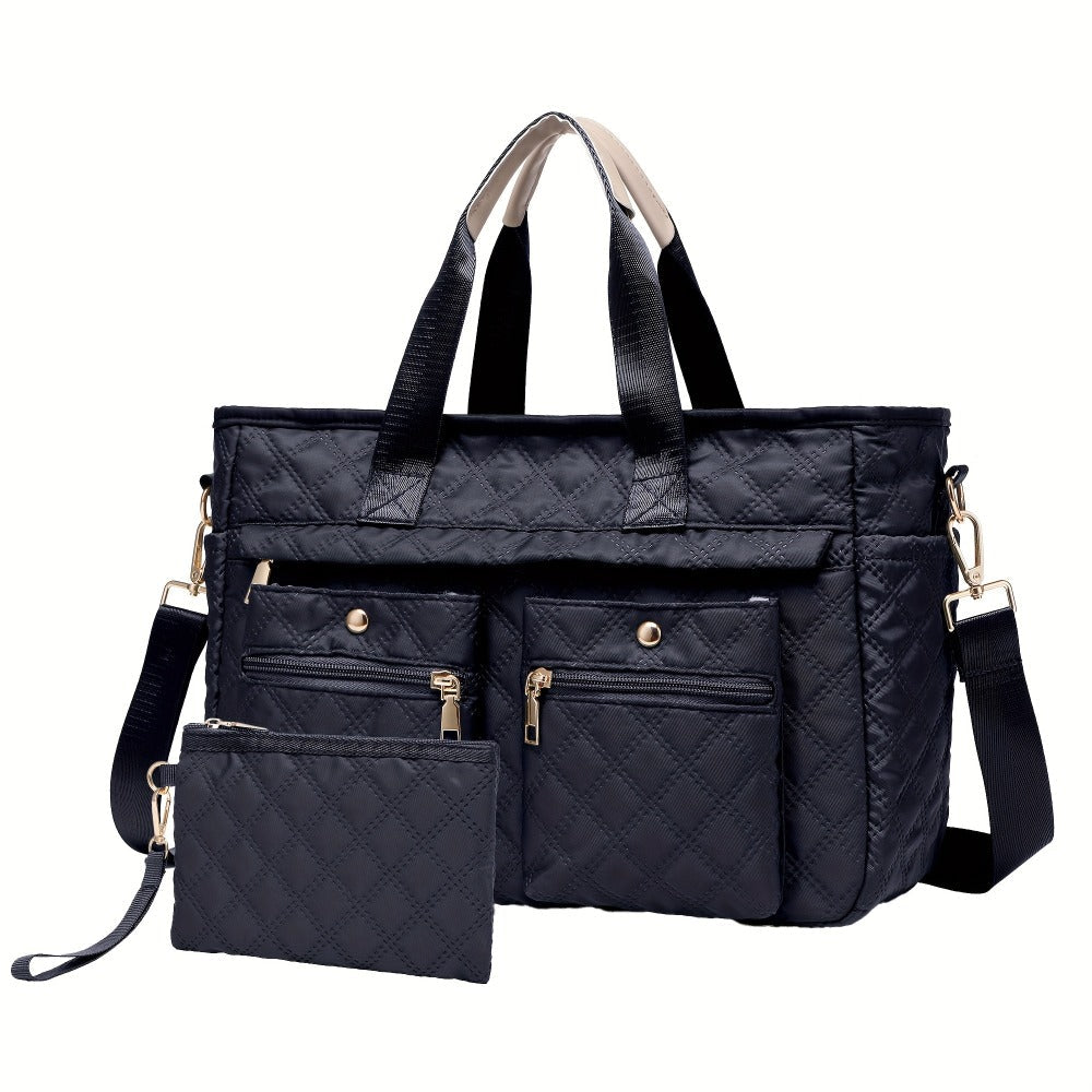 Laptop Bag – 2-Piece, Nylon, Quilted, for Travel & Work – detail view 12