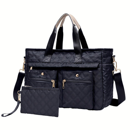 Laptop Bag – 2-Piece, Nylon, Quilted, for Travel & Work – detail view 12