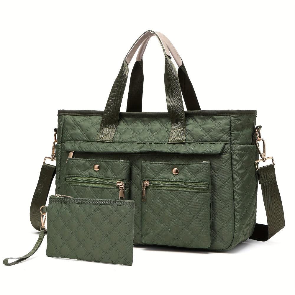 Laptop Bag – 2-Piece, Nylon, Quilted, for Travel & Work – detail view 5